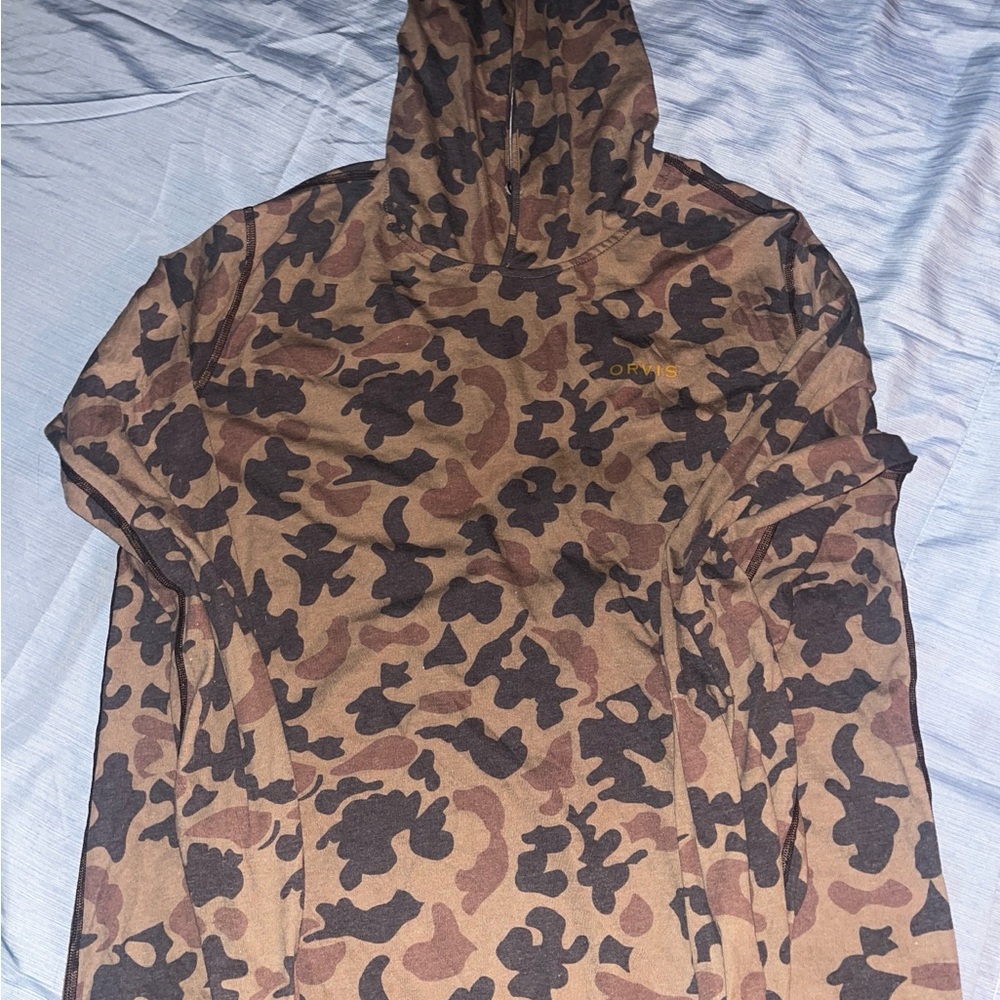 Orvis Brown Camo Sunhoodie